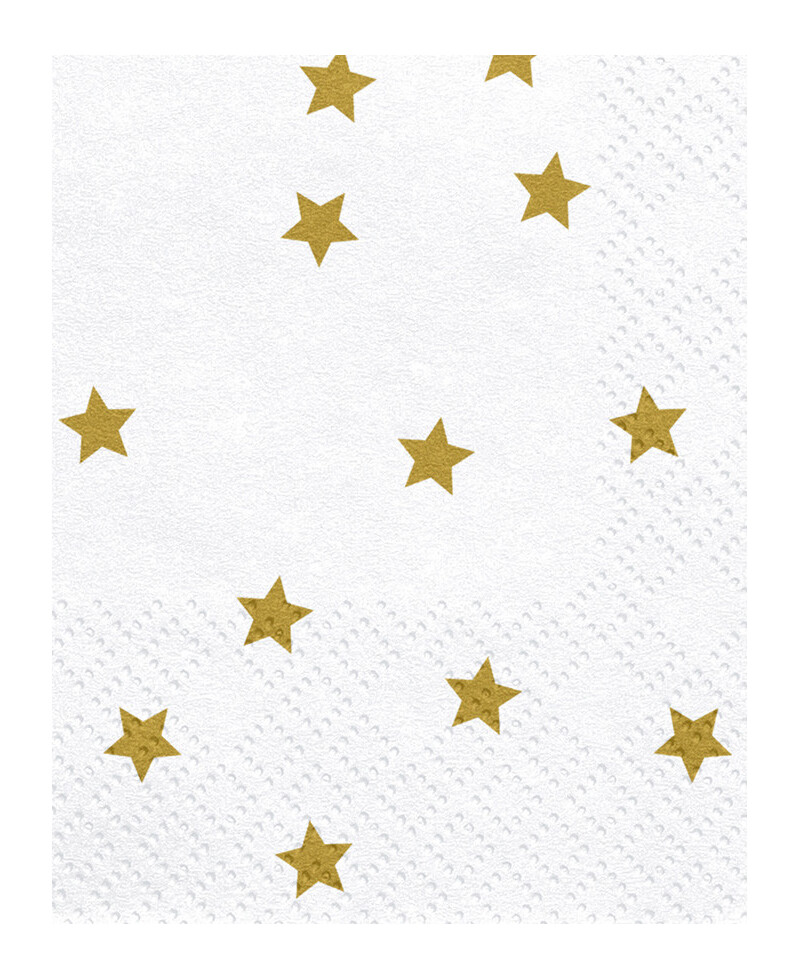 Guardanapos de papel estrela dourada Guardanapos de papel estrela dourada