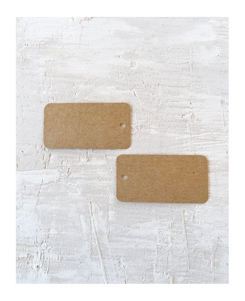 Etiquetas kraft rectangulares Etiquetas kraft rectangulares