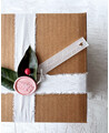 Etiqueta personalizada de navidad con nombre de familia