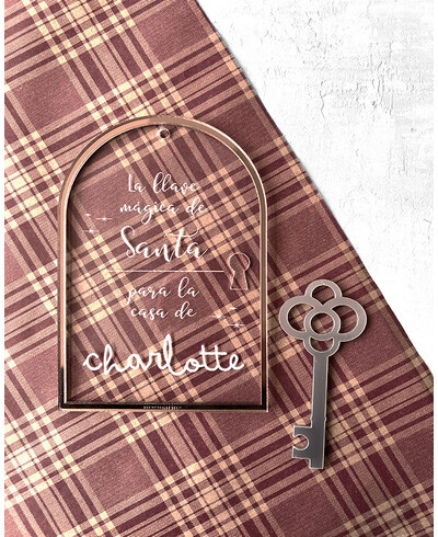 Decorazione Natalizia Babbo Natale Chiave Magica