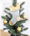 Meia personalizada para enfeite de Natal