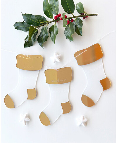 Meias para decoração de Natal