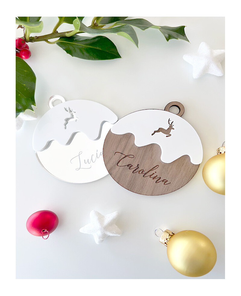Personalized reindeer Christmas balls Personalized reindeer Christmas balls