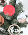 Bolas personalizadas com nomes para árvore de Natal