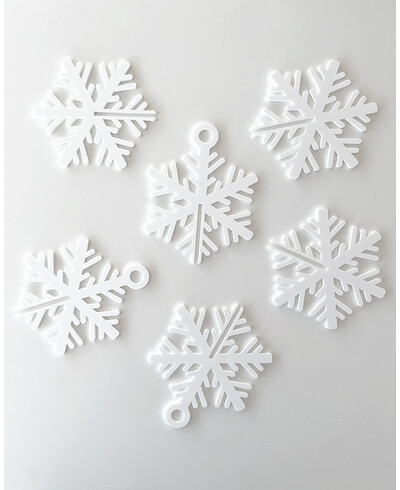 Weihnachtskugeln Schneeflocken