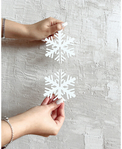 Bola de Natal floco de neve 3d montagem passo a passo
