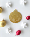 Bola de Natal de guirlanda de azevinho