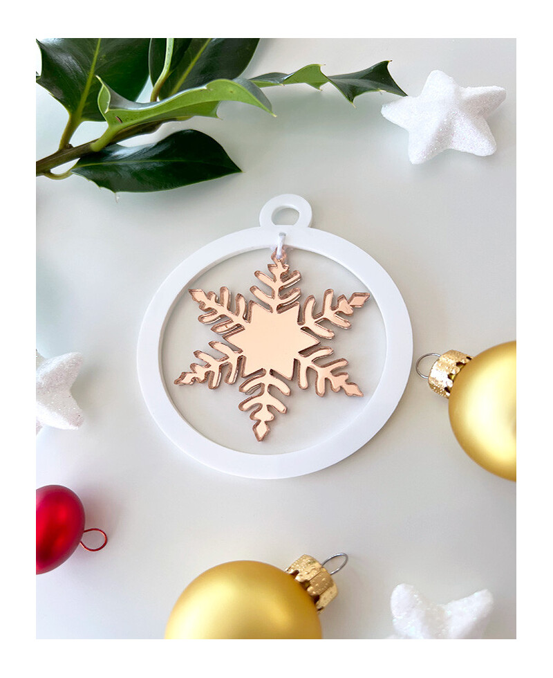 Weihnachtskugel Schneeflocke Weihnachtskugel Schneeflocke