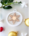 Weihnachtskugel Schneeflocke