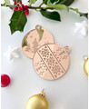 Palle di Natale in oro rosa