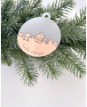 Bola de navidad personalizada con tu nombre pueblo navideño