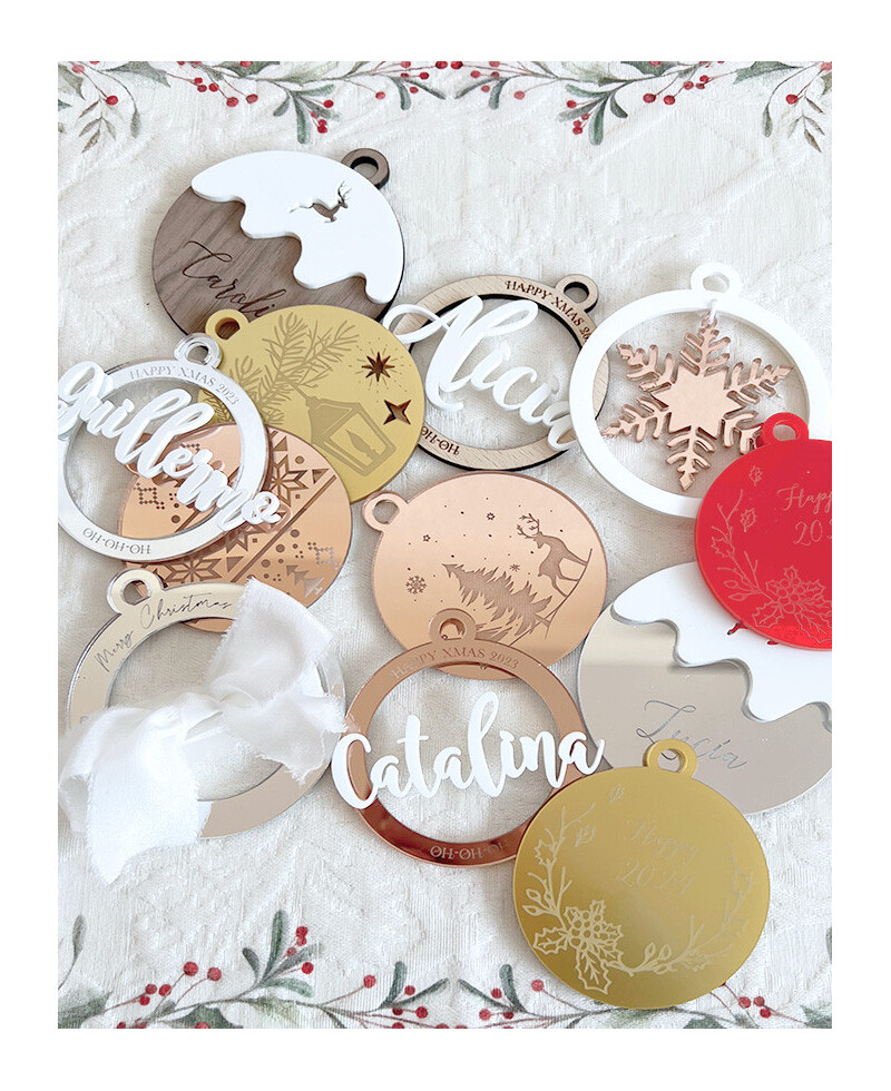 Bolas de navidad personalizadas con tu nombre Bolas de navidad personalizadas con tu nombre