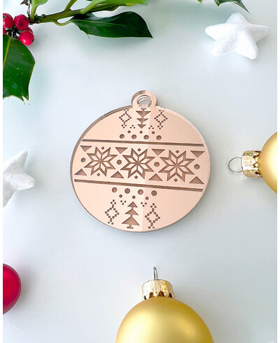 Bola de navidad estampado