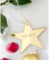 Bolas de Natal personalizadas em forma de estrela