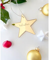 Bola de Estrela de Natal Personalizada com Nome