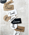 Étiquettes en papier originales