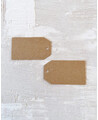 Kraft gift tags in chamfer