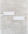 Narrow white labels