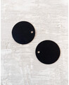Round black labels for gifts