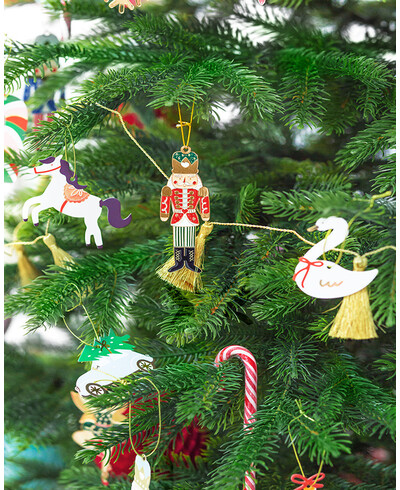 Etiketten für Christbaumschmuck