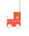 Etiqueta do trem do Natal para decorar presentes