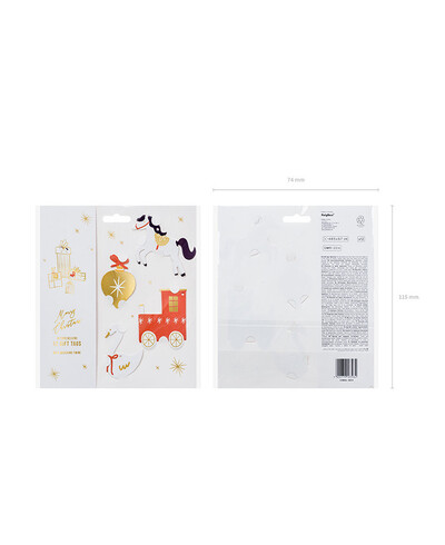 Christmas labels to adorn gifts
