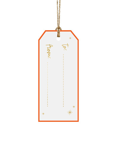 Coloured label to personalise details