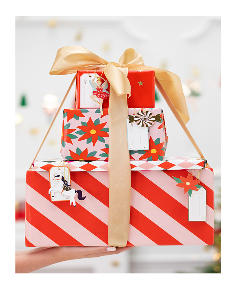 Farbige Etiketten zur Personalisierung von Geschenken