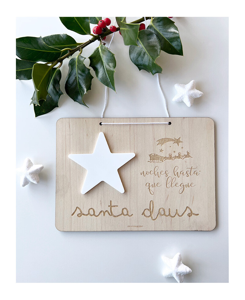 Weihnachtsmann Countdown-Schild Weihnachtsmann Countdown-Schild