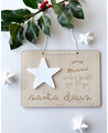 Santa Claus countdown sign