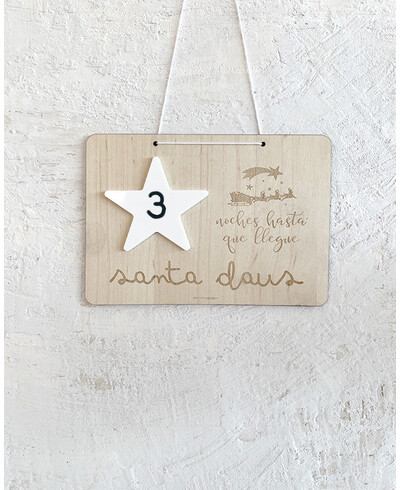Christmas poster countdown Santa Claus