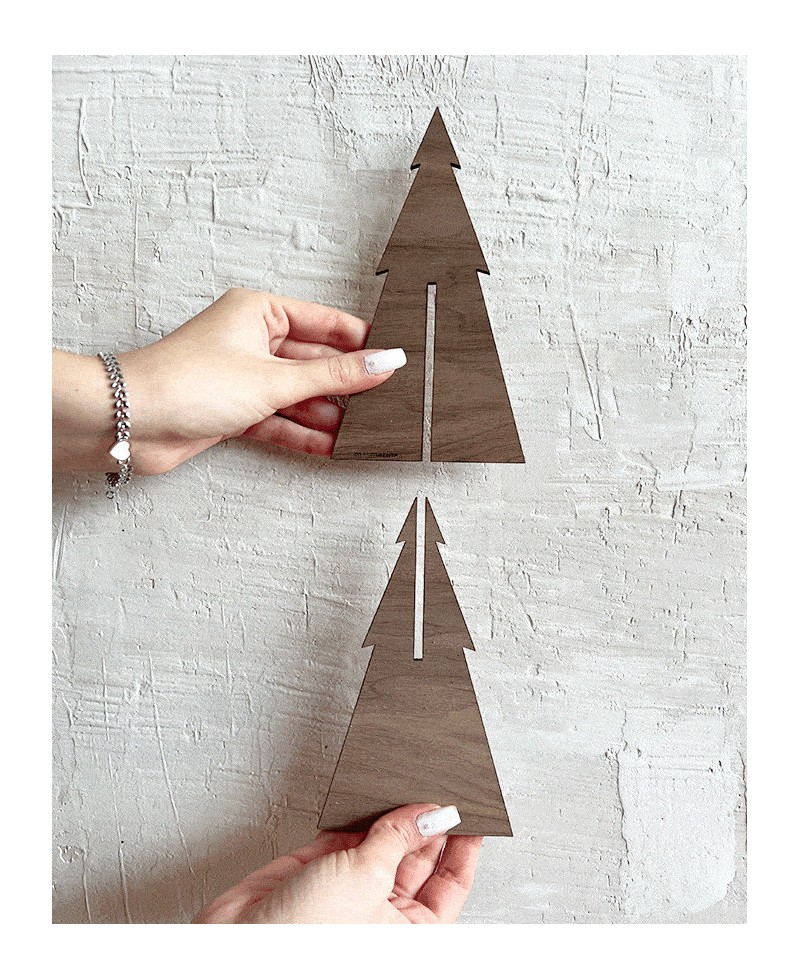 Albero di Natale in legno assemblato Albero di Natale in legno assemblato