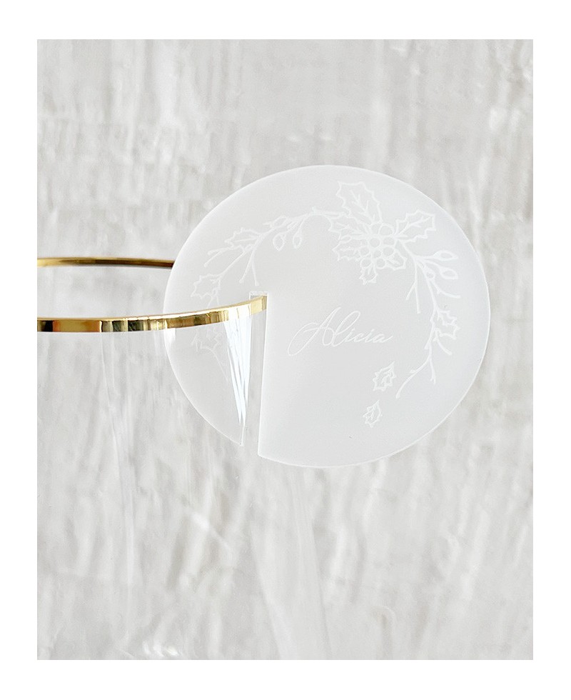 Personalised name glass placeholder Personalised name glass placeholder