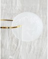 Glass table stand with personalized names