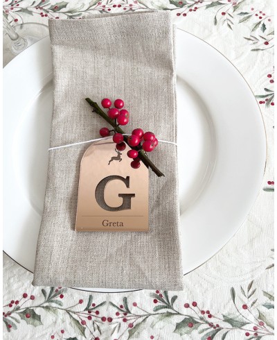 Puesto de mesa inicial personalizado