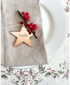 Indicador de mesa personalizado design de estrela espelho dourado