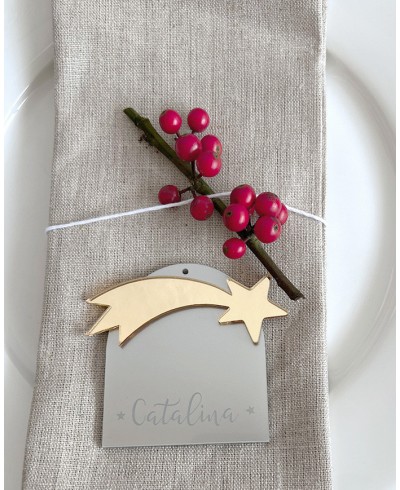 Stella cadente per decorazioni natalizie personalizzate