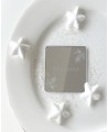 Indicador de mesa cuadrado personalizado nombre