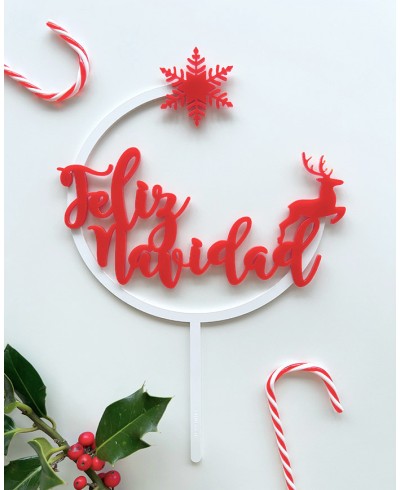 Buon Natale cake topper