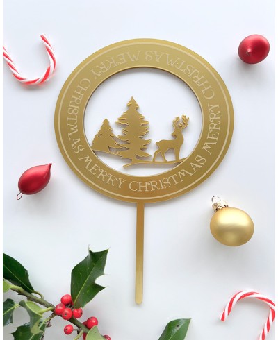 Frohe Weihnachten Tortenaufleger