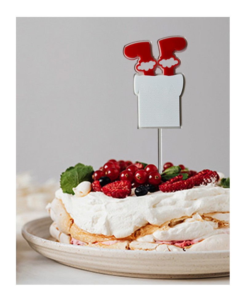Chaminé de topo de bolo de Papai Noel Chaminé de topo de bolo de Papai Noel