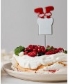 Weihnachtsmann Cake Topper Schornstein