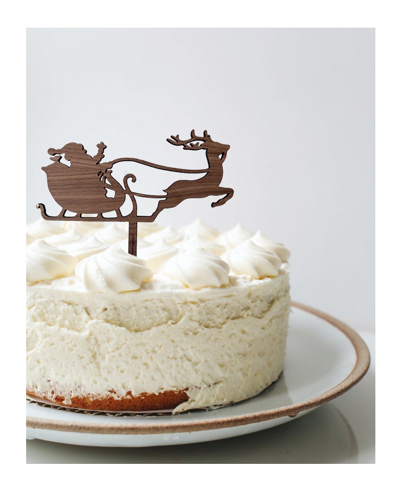 Babbo Natale slitta cake toppers Babbo Natale slitta cake toppers