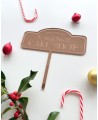 Cake topper di pasticceria di Babbo Natale