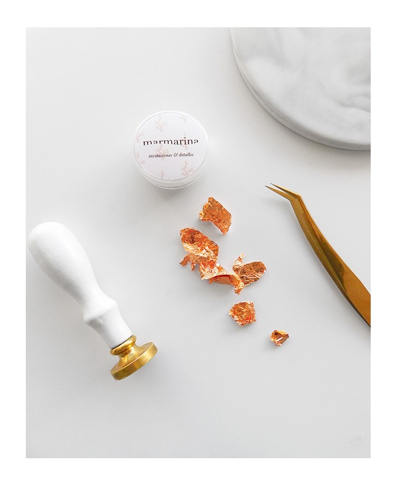 Paillettes de cuivre pour la décoration des tampons Paillettes de cuivre pour la décoration des tampons