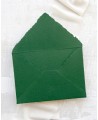 Enveloppe artisanale vert foncé