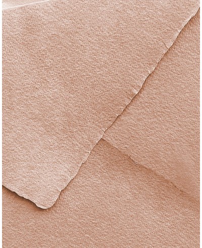 Envelopes rosa em pó feitos à mão para casamentos