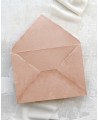 Envelope artesanal rosa em pó