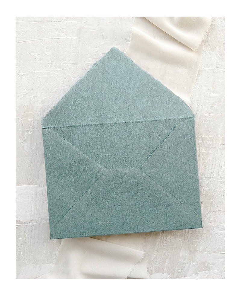 Enveloppe artisanale bleu clair Enveloppe artisanale bleu clair