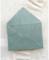 Enveloppe artisanale bleu clair